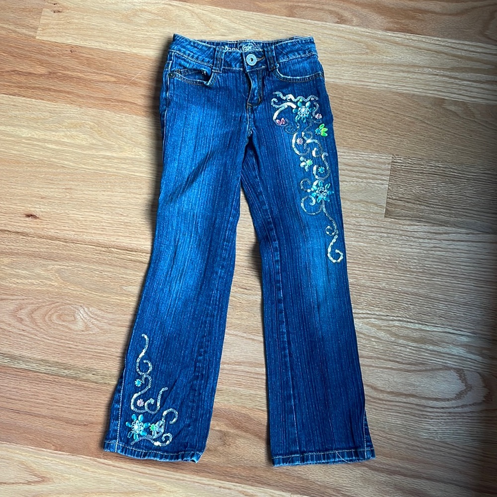 Guess premium girls jeans with colored paillettes